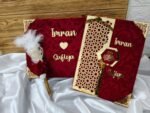 Customised Nikah Nama With Qubool Hai Pen and Box( Brown)